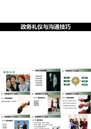 【培训课件】政务礼仪与沟通技巧