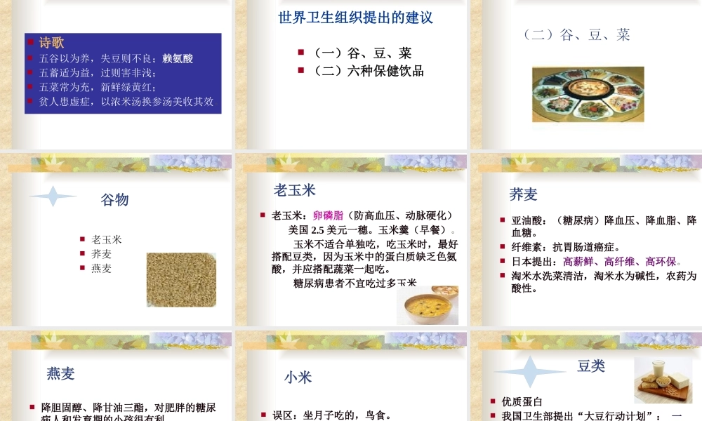 世界卫生组织提出的建议2