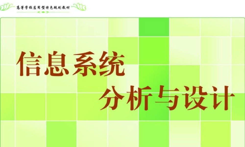 《信息系统分析与设计》第6章：信息系统项目规划