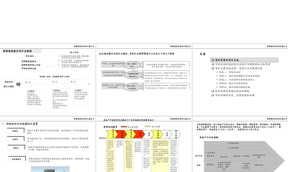 【培训课件】组织优化与执行力建设咨询项目建议书