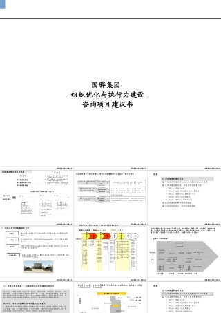 【培训课件】组织优化与执行力建设咨询项目建议书