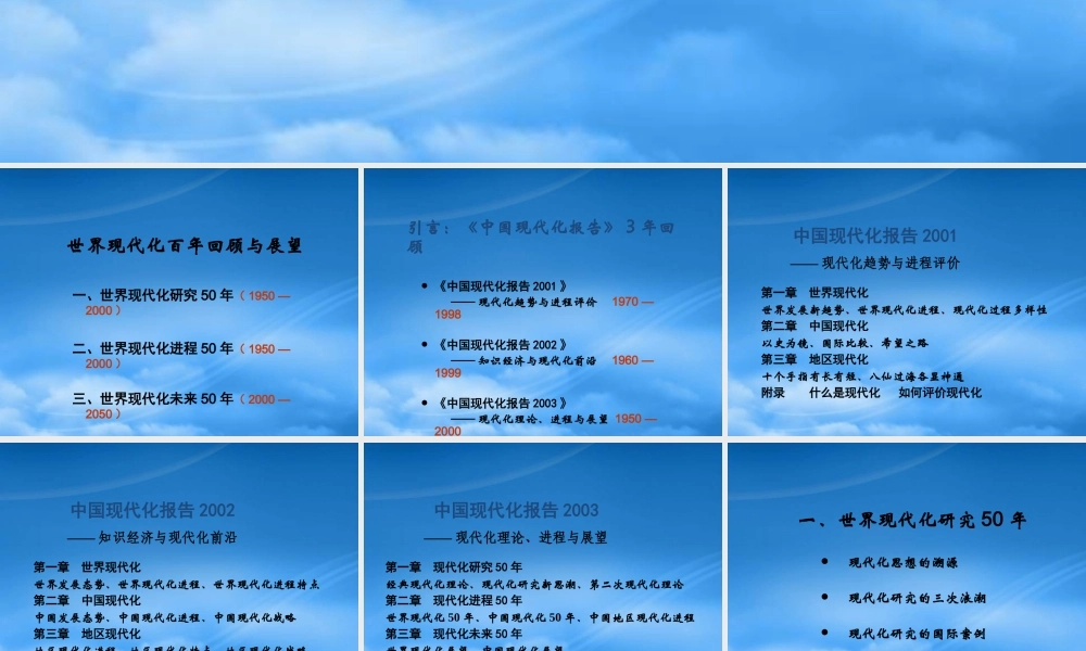 世界现代化百年回顾与展望 (2)