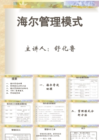 【品牌战略】海尔管理模式