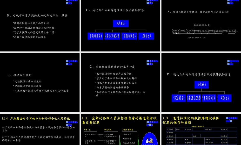【企业案例】某咨询建立完善的产业投资业务流程