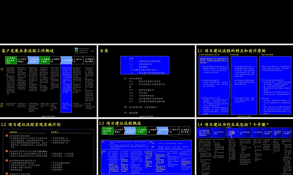 【企业案例】某咨询客户发展项目建议流程