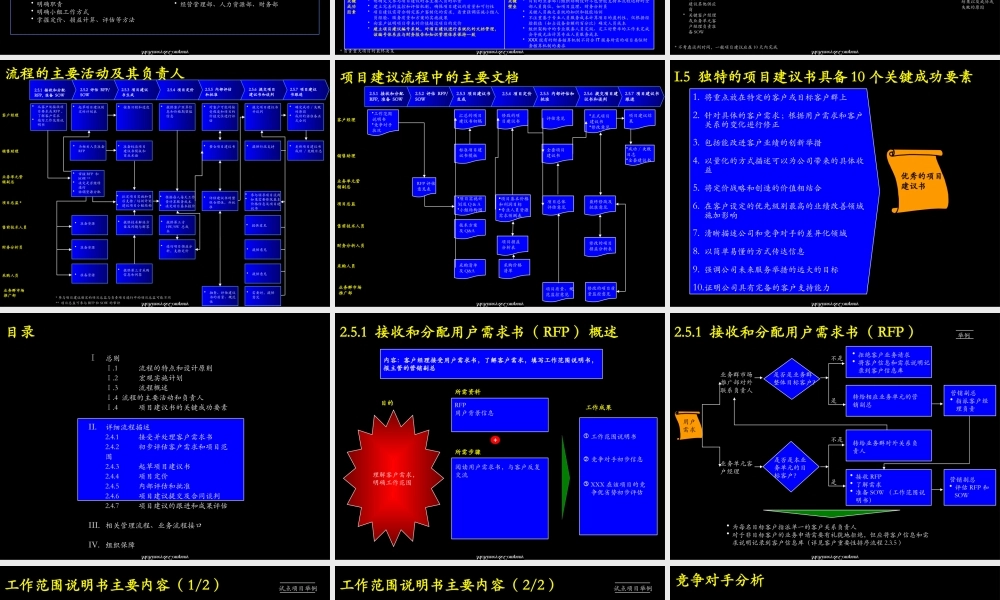 【企业案例】某咨询客户发展项目建议流程