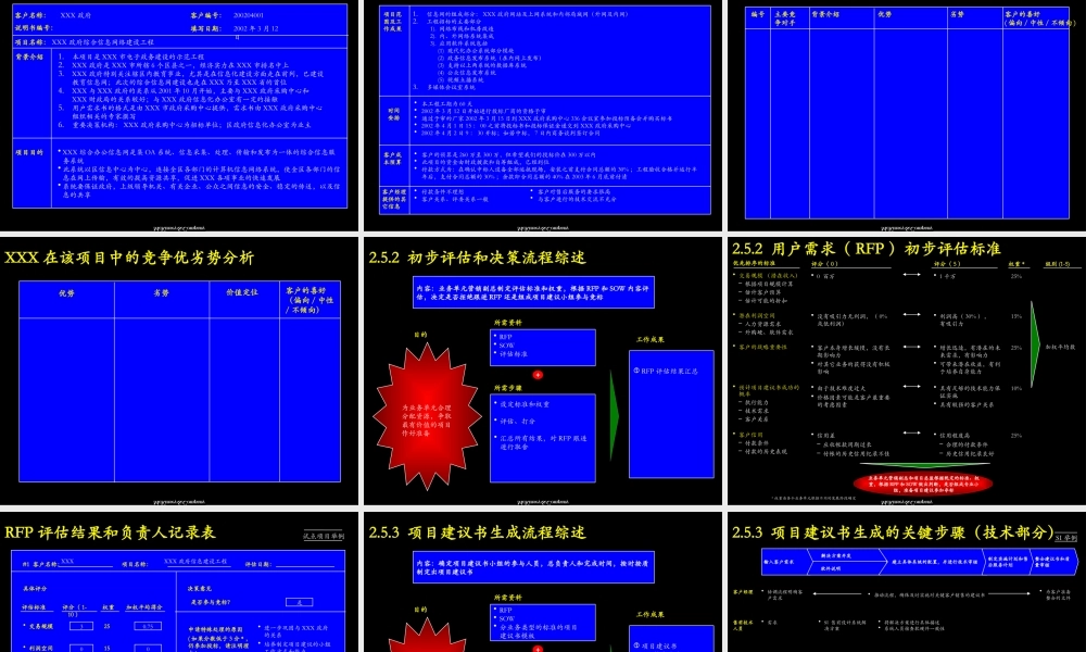 【企业案例】某咨询客户发展项目建议流程