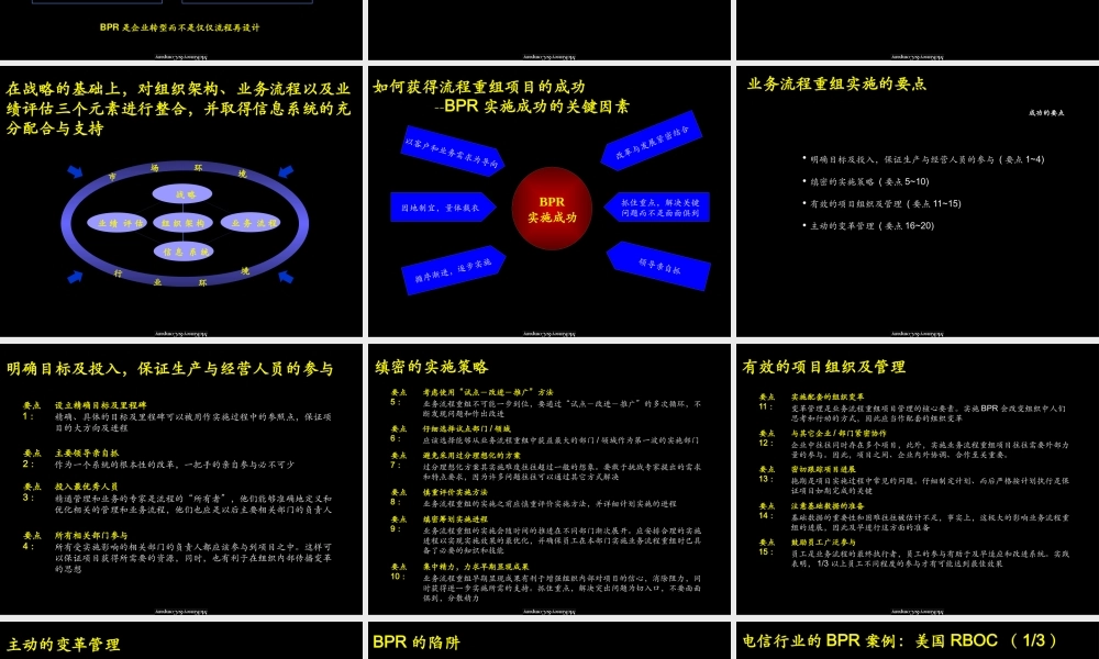 【企业案例】某咨询业务流程重组的概念、过程及体会