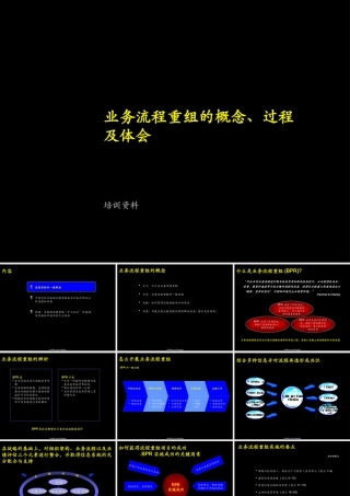 【企业案例】某咨询业务流程重组的概念、过程及体会