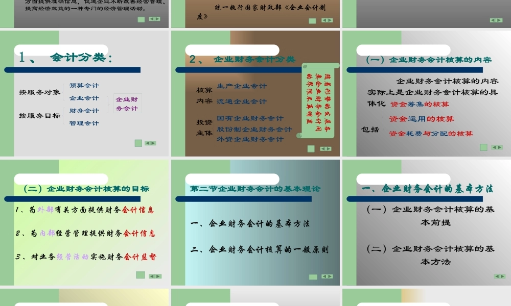 【企业案例】企业财务会计