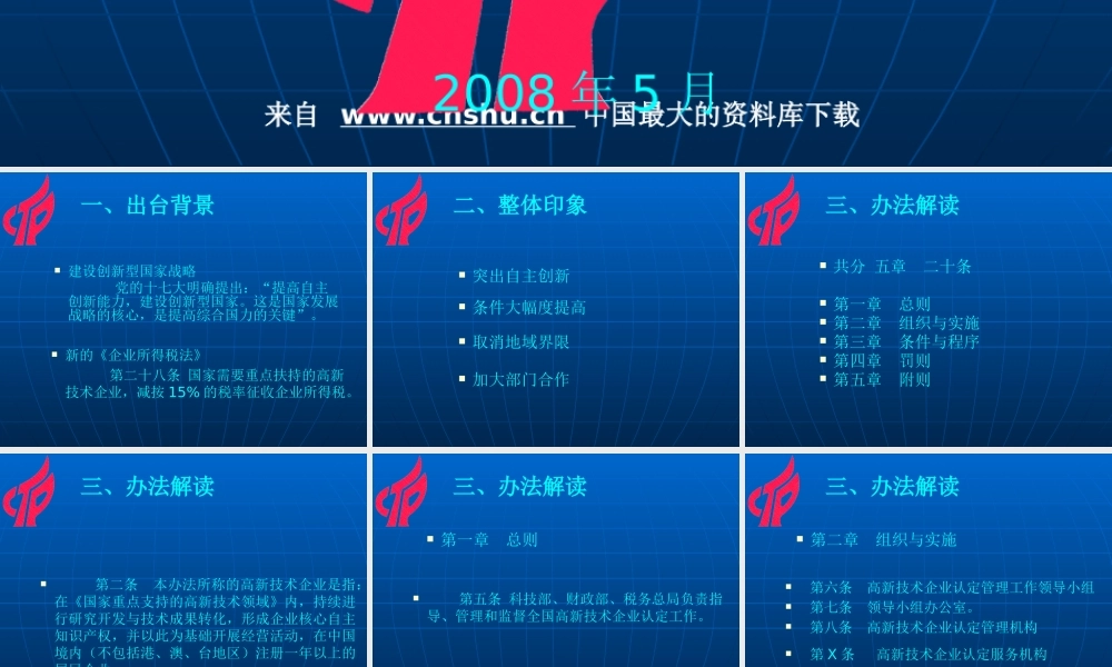 【企业管理—《高新技术企业认定管理办法》解读】