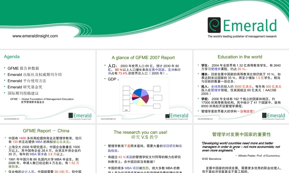 世界一流的管理学期刊和数据库出版社