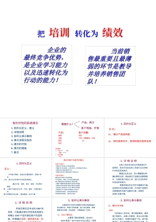 【企业管理—如何进行产品演示】（PPT36页）