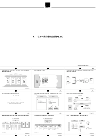 世界一流的通信企业管理方式(某咨询)