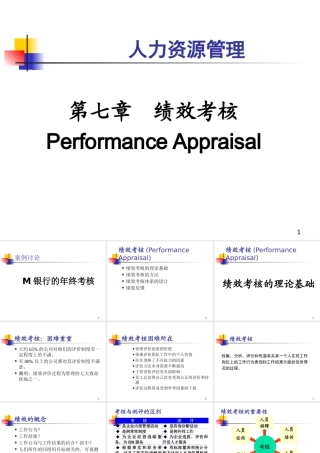 【企业文化】第7章绩效考核
