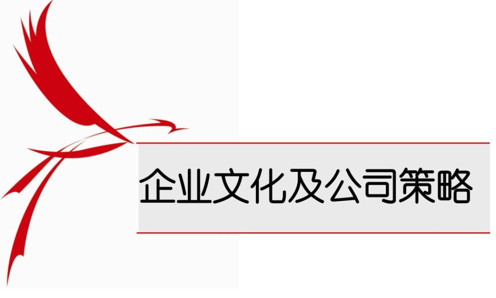 【企业文化及公司策略】