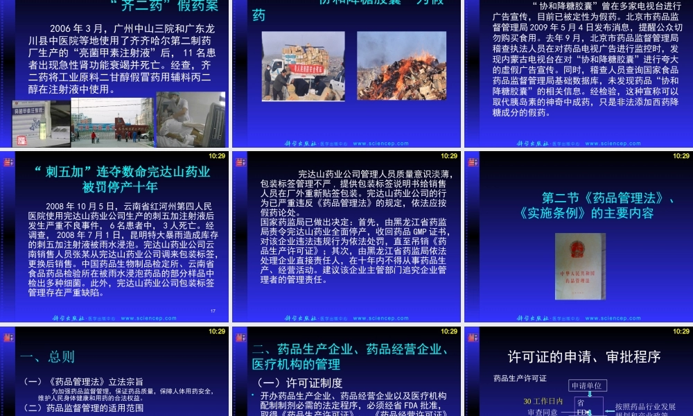 《药事管理与法规》第四章：中华人民共和国药品管理法及实施条例