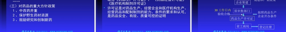 《药事管理与法规》第四章：中华人民共和国药品管理法及实施条例