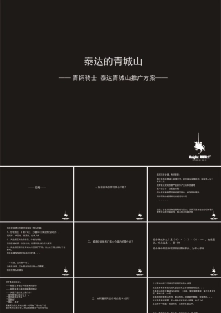 【青铜骑士】泰达青城山推广方案