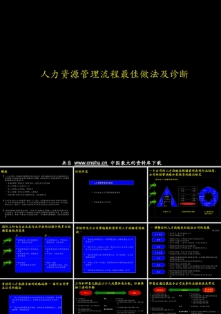 【人力资源管理流程最佳做法及诊断】