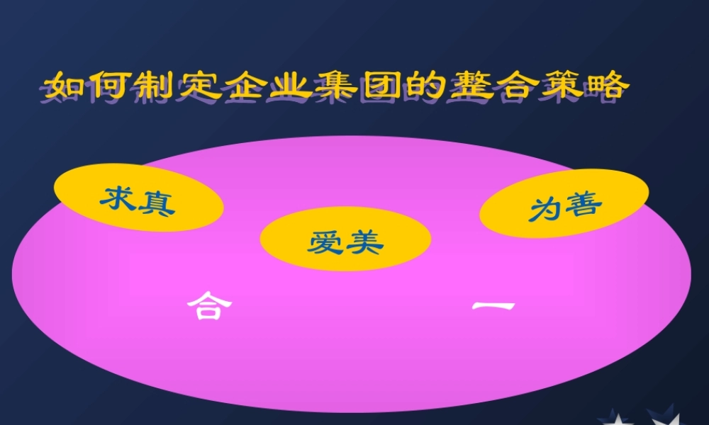 【如何制定企业集团的整合策略】