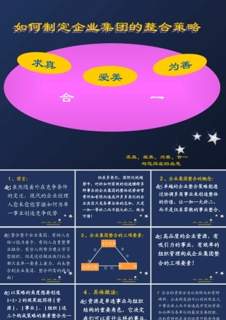 【如何制定企业集团的整合策略】