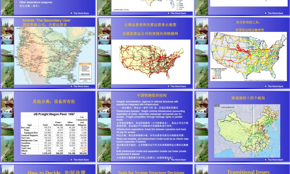 世界银行—中国铁路重组报告