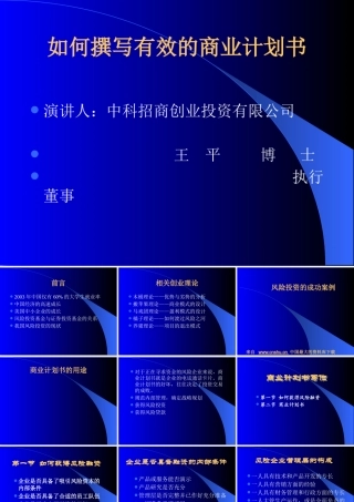 【如何撰写商业计划书风险投资的成功案例】