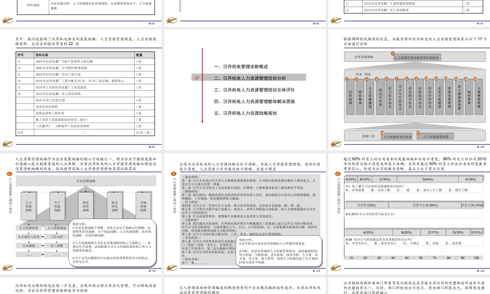 【实例】某公司人力资源诊断及规划报告
