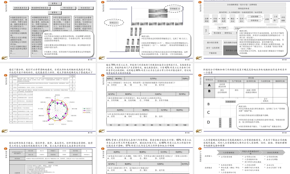 【实例】某公司人力资源诊断及规划报告