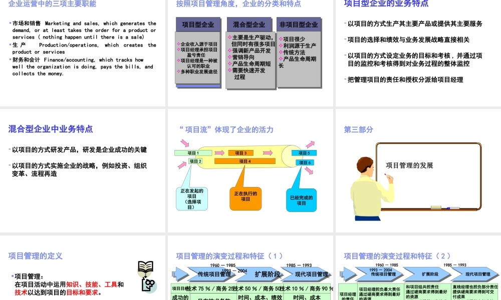 《以项目管理驱动企业管理》