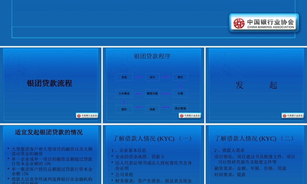 《银团贷款流程》