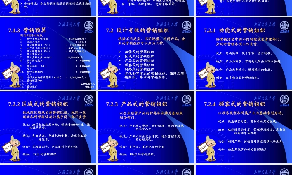 《营销分析与决策》 ——第七章 运作