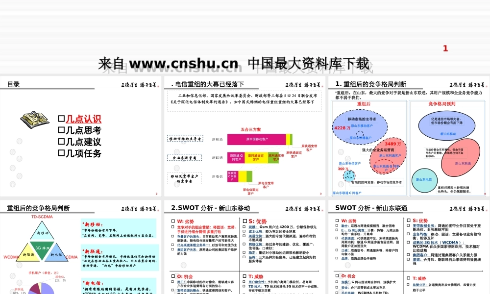 【通信行业--山东移动电信全业务运营的竞争策略探讨】