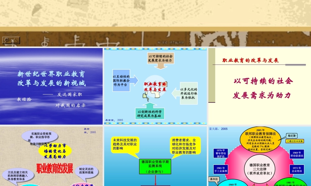 世界职教改革与发展