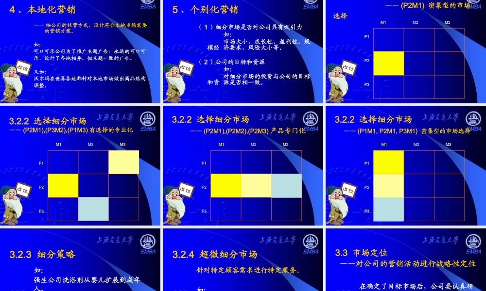 《营销分析与决策》——第三章 占位