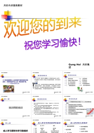 【团队培训】创造培训奇迹的幻灯片