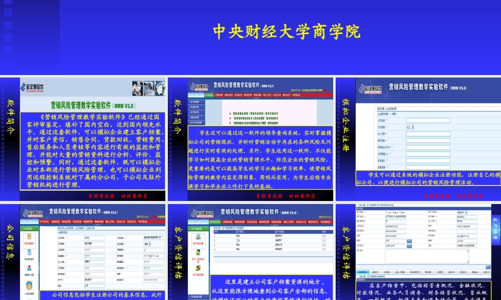 《营销风险管理》教学实验软件30__演示幻灯片