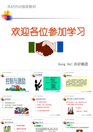 【团队培训】控制与激励