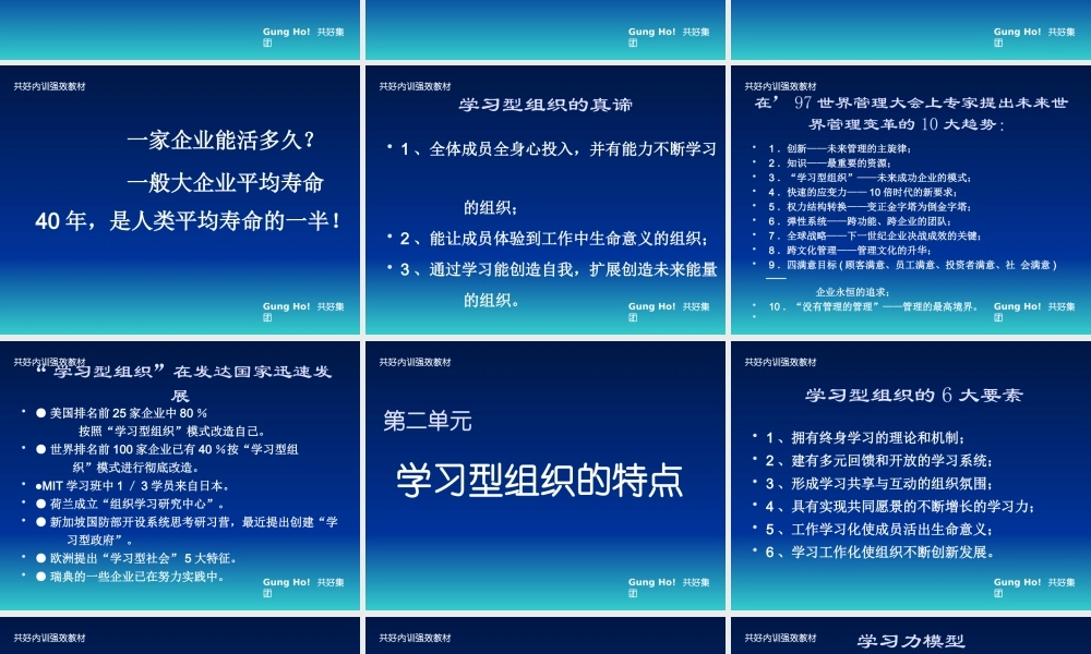 【团队培训】学习型组织创建