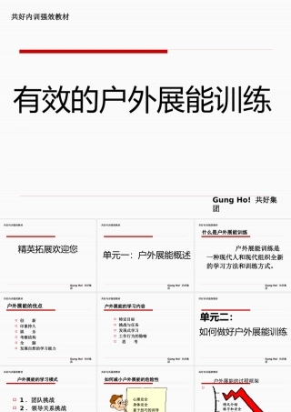 【团队培训】有效的户外展能训练