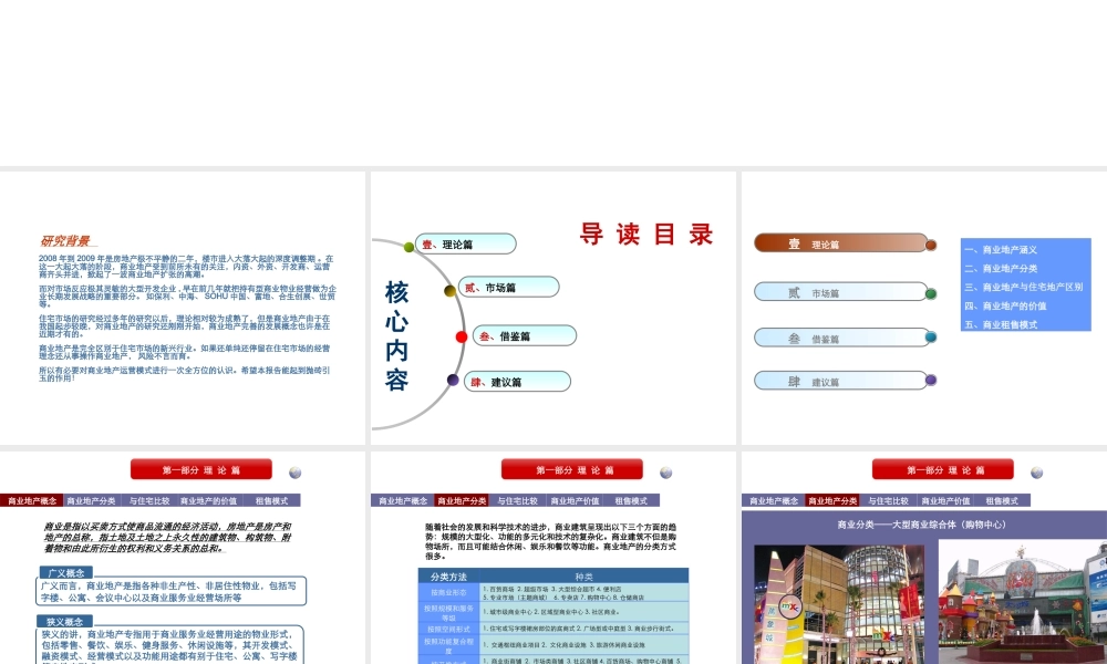 【完整版75页只需2分】商业地产商业模式探析