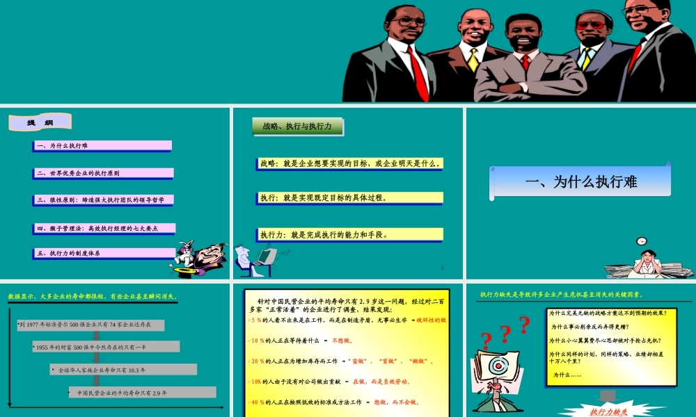 《赢在执行》——高效经理人成功法则