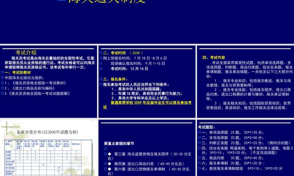 【物流管理—第2章报关】（PPT60页）