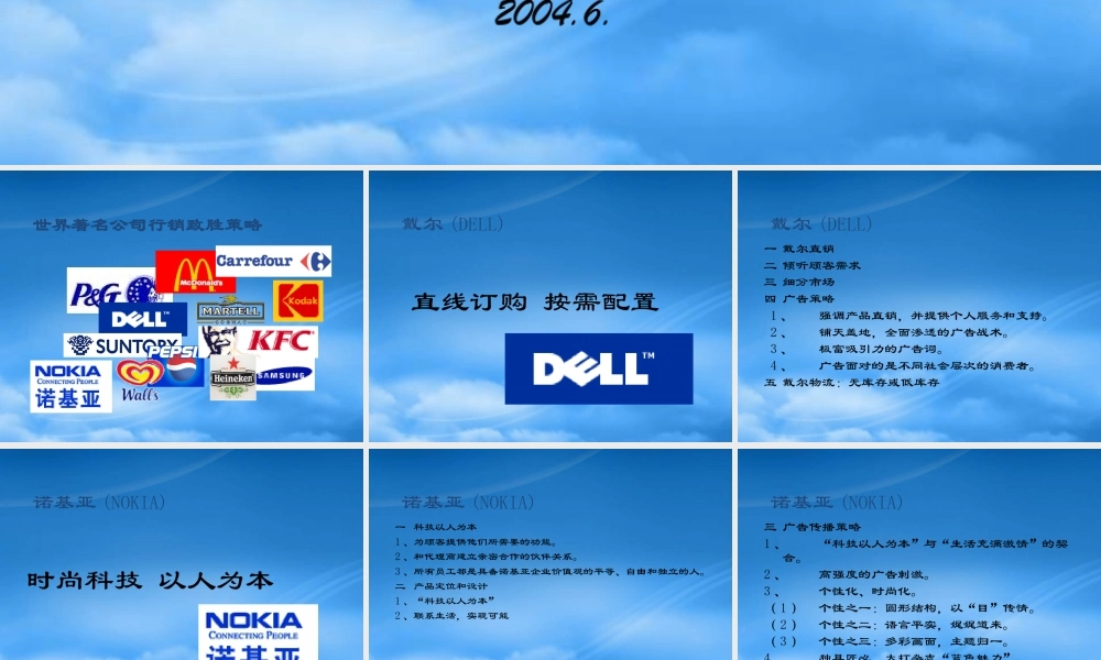 世界著名公司行销致胜策略