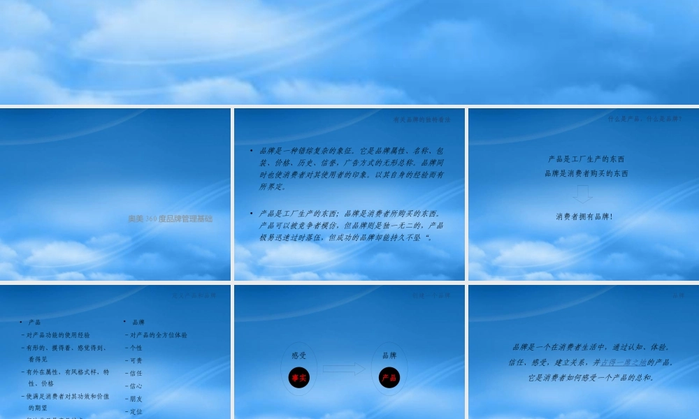 世界著名广告策划公司360度品牌管理