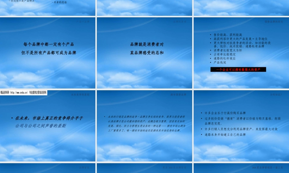 世界著名广告策划公司360度品牌管理