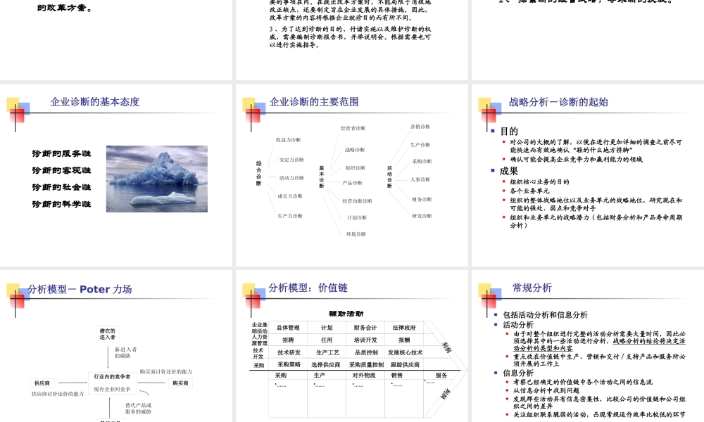 《有效企业诊断的操作实务》