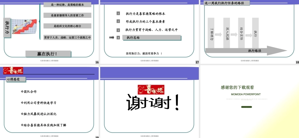 【喜家德】 执行力PPT