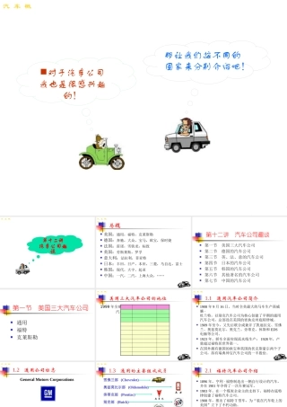 世界著名汽车公司